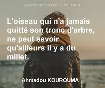 Citation de Ahmadou KOUROUMA