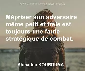 Citation de Ahmadou KOUROUMA