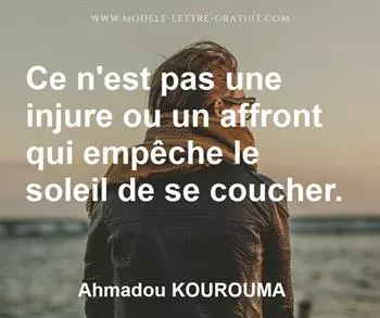 Citation de Ahmadou KOUROUMA