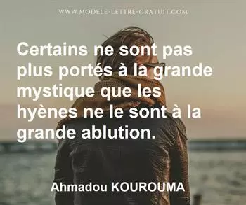 Citation de Ahmadou KOUROUMA
