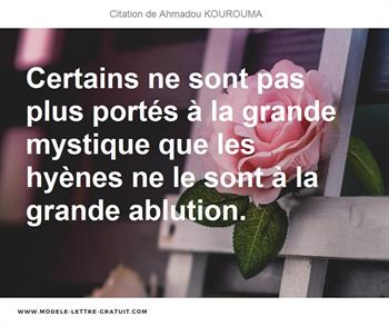 Citations Ahmadou KOUROUMA