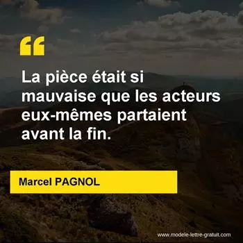 Citation Marcel PAGNOL