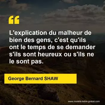 Citation George Bernard SHAW