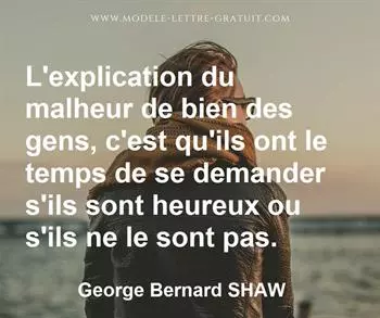 Citation de George Bernard SHAW