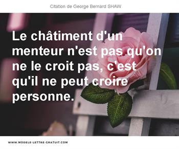 Citations George Bernard SHAW