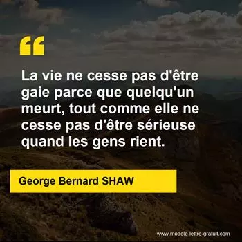 Citation George Bernard SHAW