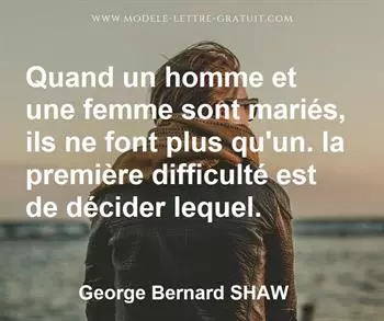 Citation de George Bernard SHAW