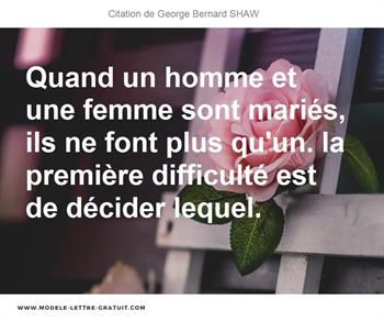 Citations George Bernard SHAW  