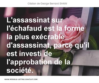 Citations George Bernard SHAW