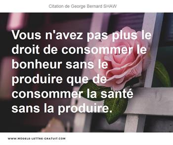 Citations George Bernard SHAW