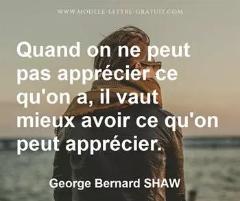 Citation de George Bernard SHAW