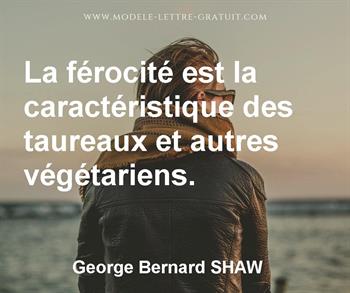 Citation de George Bernard SHAW  