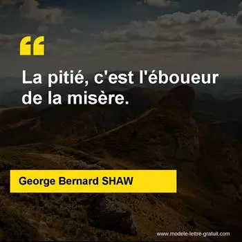 Citation George Bernard SHAW  