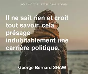 Citation de George Bernard SHAW