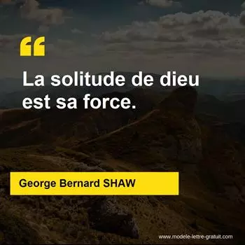 Citation George Bernard SHAW