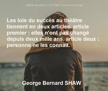 Citation de George Bernard SHAW  