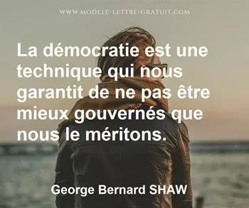 Citation de George Bernard SHAW  