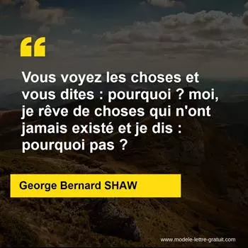Citation George Bernard SHAW  