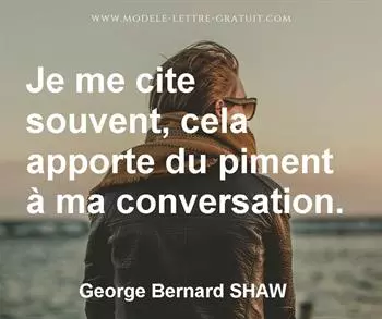 Citation de George Bernard SHAW  