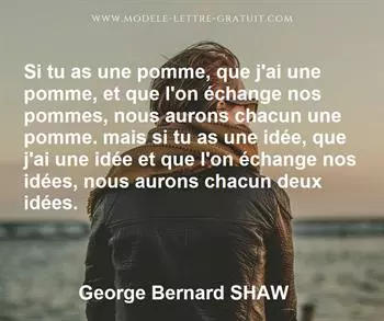 Citation de George Bernard SHAW  