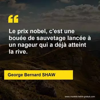Citation George Bernard SHAW  