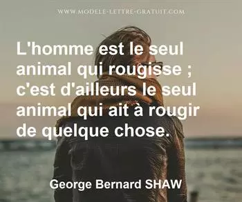 Citation de George Bernard SHAW  