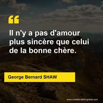Citation George Bernard SHAW  