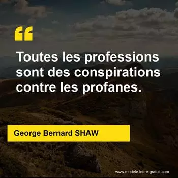 Citation George Bernard SHAW