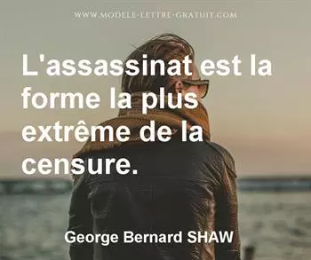 Citation de George Bernard SHAW