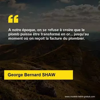 Citation George Bernard SHAW