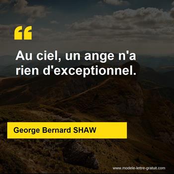 Citation de George Bernard SHAW  