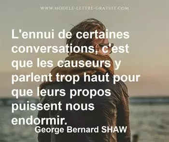 Citation de George Bernard SHAW