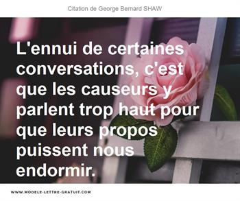 Citations George Bernard SHAW  