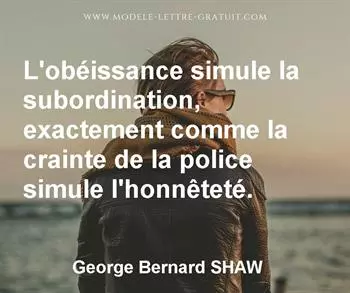 Citation de George Bernard SHAW