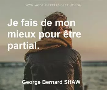 Citation de George Bernard SHAW  