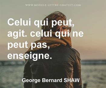 Citation de George Bernard SHAW  