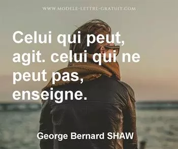 Citation de George Bernard SHAW