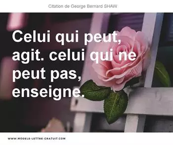 Citations George Bernard SHAW