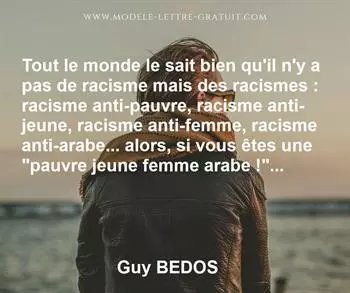 Citation de Guy BEDOS