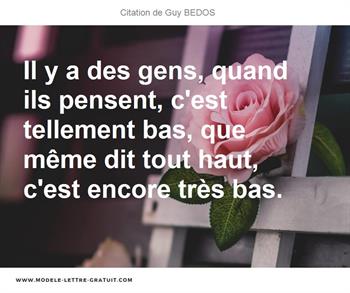 Citations Guy BEDOS