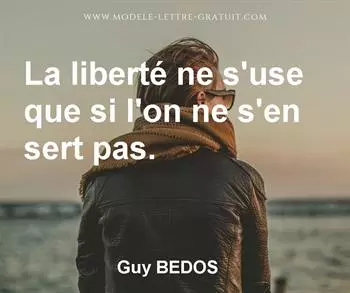 Citation de Guy BEDOS