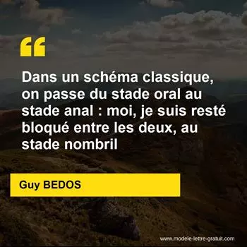 Citation Guy BEDOS