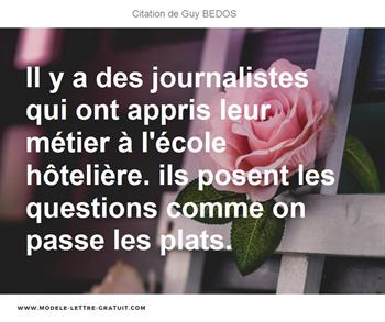Citations Guy BEDOS