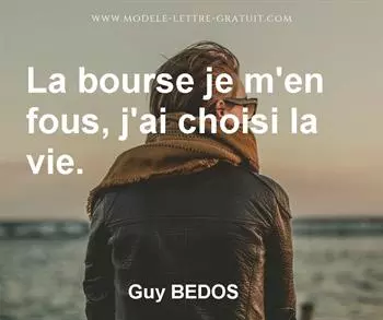Citation de Guy BEDOS
