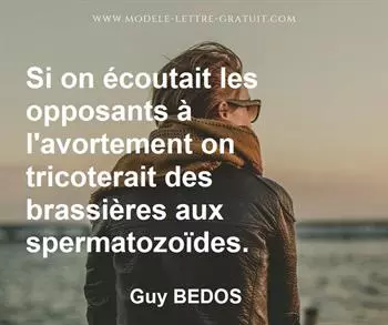 Citation de Guy BEDOS