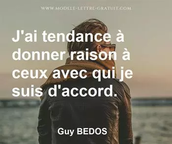 Citation de Guy BEDOS