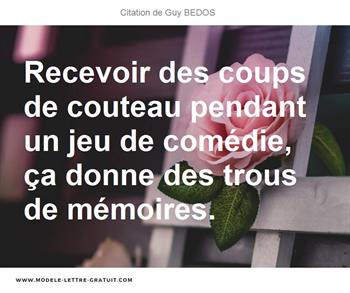 Citations Guy BEDOS