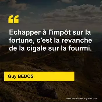 Citation Guy BEDOS