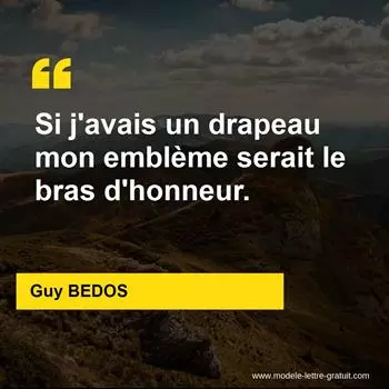 Citation Guy BEDOS