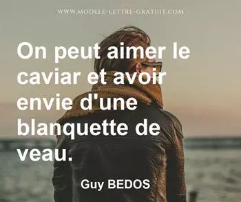 Citation de Guy BEDOS